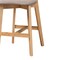 Baxton Studio Dannell Mid-Century Modern Grey Fabric and Natural Oak Finished Wood 2-Piece Counter Stool Set 235-2PC-13306-ZORO - alternate 9